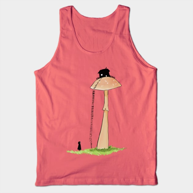 Mushroom House Tank Top by ivielim